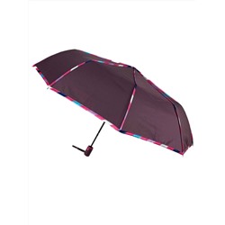 Зонт женский полуавтомат с цветными вставками, цвет баклажан