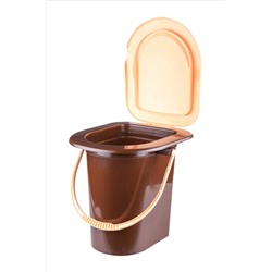 Ведро-туалет 17л коричневый (уп.10)
