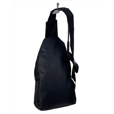 Мужская сумка-слинг из текстиля, цвет черный
