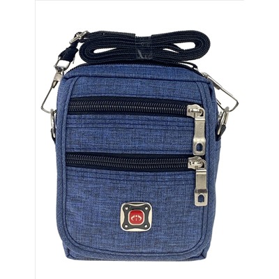 Спортивная поясная сумка из текстиля, цвет синий