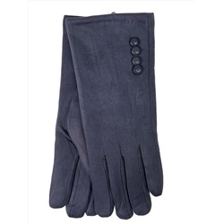 Женские утепленные велюровые перчатки, цвет серый
