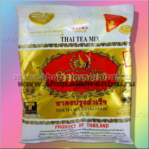 Thai gold. Тайский чай Экстра Голд (Thai Tea Extra Gold). Тайский золотой чай Extra Gold Thai Tea Mix. Тайский золотой чай 400 гр.. Тайский золотой чай Mix Extra Gold - CHATRAMUE (400 гр).