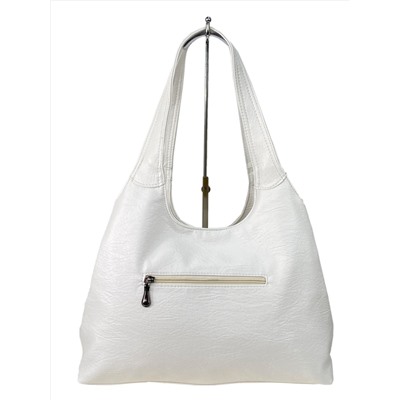 Женская сумка шоппер из искусственной кожи, цвет белый