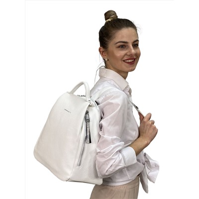 Женский рюкзак из искусственной кожи, цвет белый
