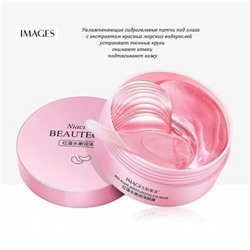 Гидрогелевые патчи с экстрактом красных морских водорослей IMAGES Niacinome Beautecret Red Algae Moisturizing Eye Mask  (1412150)