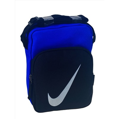 Мужская сумка из текстиля, цвет синий с черным