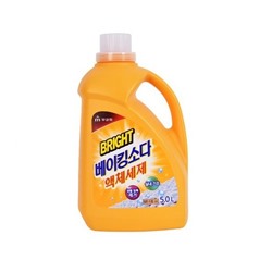 Жидкое средство для стирки "Bright Baking Soda Liquid Detergent" с ферментами и содой (очищающее до глубины волокон, для сушки в помещении) 5 л