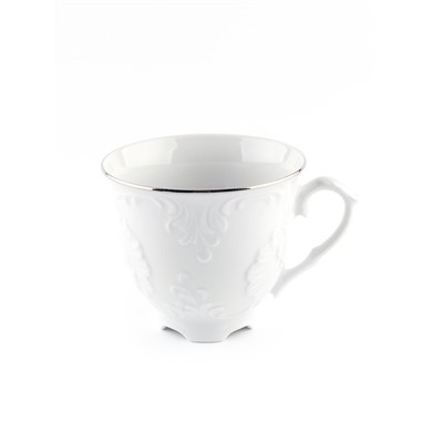 Чашка кофейная Cmielow Rococo «Отводка платина», 100 мл