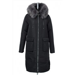 05-1788 Куртка женская зимняя (синтепух 350) Плащевка черный