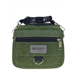 Спортивная поясная сумка из текстиля, цвет зеленый
