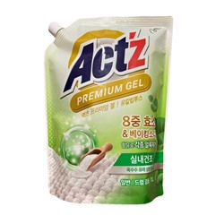 Концентрированный гель "Act’z Premium Gel" для стирки белья для машин с вертикальной и горизонтальной загрузкой (аромат эвкалипта) 1 л, мягкая упаковка с крышкой