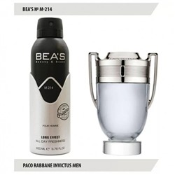 Дезодорант BEA'S M 214 - Paco Rabanne Invictus 200мл