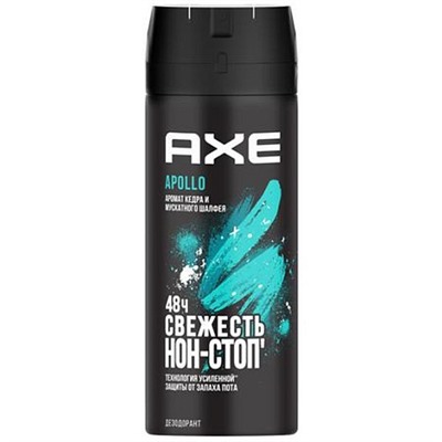 Дезодорант аэрозоль AXE Apollo Irresistible Fragrance 150мл