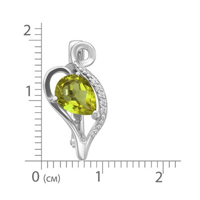 Серебряные серьги с султанитами - 710