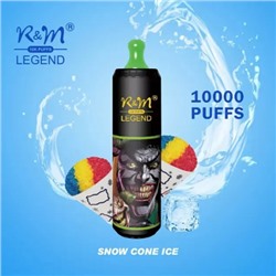 R&M Legend 10000 затяжек SNOW CONE ICE 2%