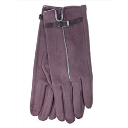 Женские демисезонные перчатки из велюра, цвет сиреневый