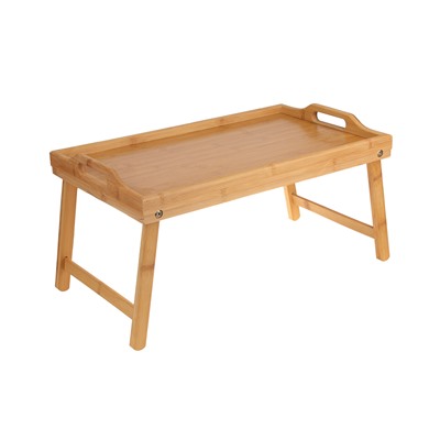 Столик-поднос 50х30см складной, бамбук (уп.12)