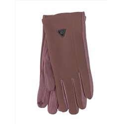 Женские перчатки утепленные, цвет пудра