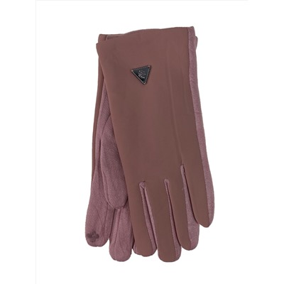 Женские перчатки утепленные, цвет пудра
