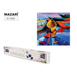 Алмазная мозаика по номерам 30х30 см "ПРИЧАЛ" (размер выкладки 25х25 см) M-10508 Mazari {Китай}