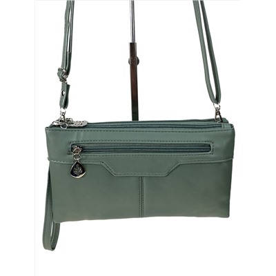 Женская сумка клатч из искусственной кожи, цвет зеленый