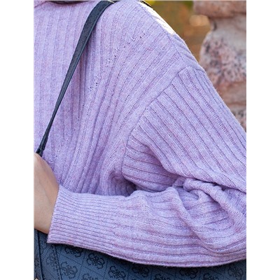Свободный свитер тонкой вязки из теплой пряжи с шерстью