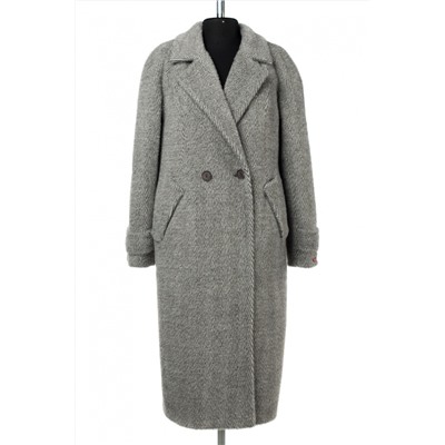 02-2988 Пальто женское утепленное Ворса серый