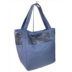 Женская сумка из искусственной кожи цвет голубой