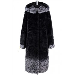 02-1254 Пальто шуба искусственная женская SALE Искусственный мех черный