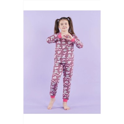 Веснушка пижама детская розовый