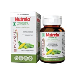 Витамин B12, натуральный биоферментированный, Нутрела (Nutrela), 30 капсул