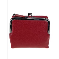Женский кошелёк с фермуаром из искусственной кожи, цвет красный