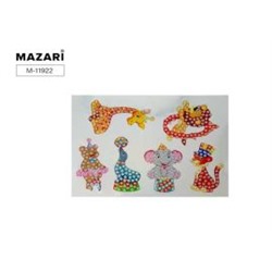 Алмазная мозаика 6 наклеек, на листе M-11922 Mazari {Китай}