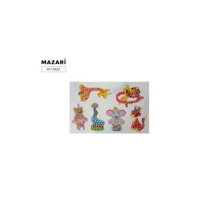 Алмазная мозаика 6 наклеек, на листе M-11922 Mazari {Китай}