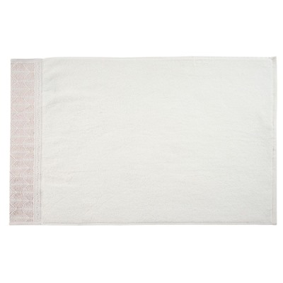 Полотенце махровое Aria white, орнамент, белый