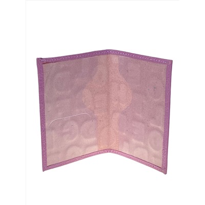 Обложка на паспорт из искусственной кожи, цвет сиреневый