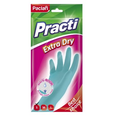 PACLAN PRACTI EXTRA DRY РЕЗИНОВЫЕ ПЕРЧАТКИ Р. S, ПАРА