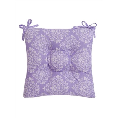 Подушка на стул Arabesque, волокно полиэфирное, орнамент, фиолетовый