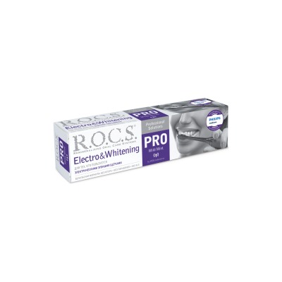 Зубная паста "R.O.C.S. PRO Electro & Whitening Mild Mint", 74 гр