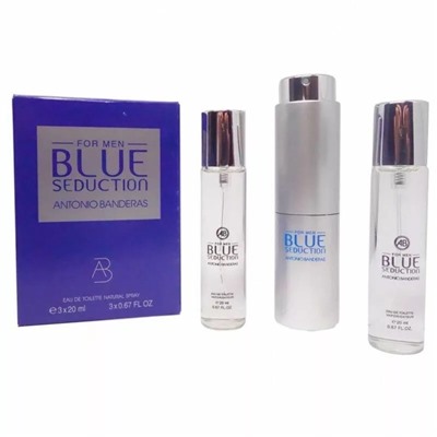 Antonio Banderas Blue Seduction Men, edp., 3*20 ml