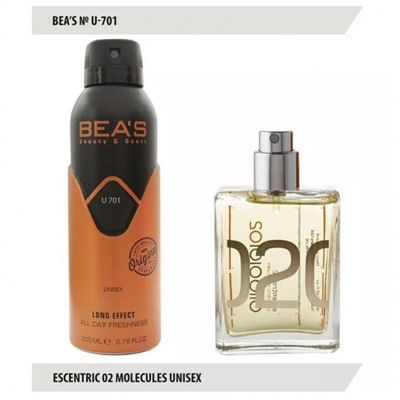 Дезодорант BEA'S U 701 - Escentric Molecules Escentric 02 Unisex 200мл