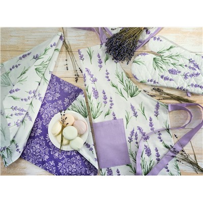 Фартук Lavender, цветы, фиолетовый