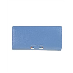 Женское портмоне из искусственной кожи, цвет голубой
