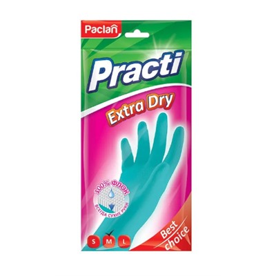 PACLAN PRACTI EXTRA DRY РЕЗИНОВЫЕ ПЕРЧАТКИ Р. М, ПАРА