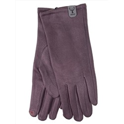 Женские демисезонные перчатки из велюра, цвет сиреневый