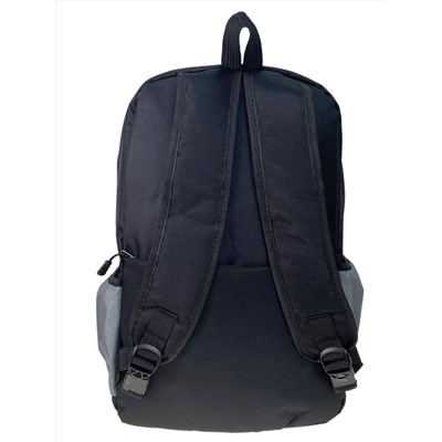 Мужской рюкзак из текстиля ,цвет черый с серым