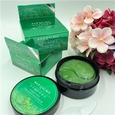 Патчи для глаз QALMA GREEN TEA COLLAGEN EYE PATCH