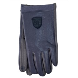 Мужские перчатки комбинированные, цвет серый