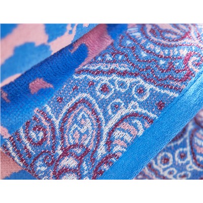Полотенце махровое Goa pink/blue, орнамент, розовый