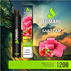 Персональный испаритель FUMARI 1200 затяжек Бабл гам